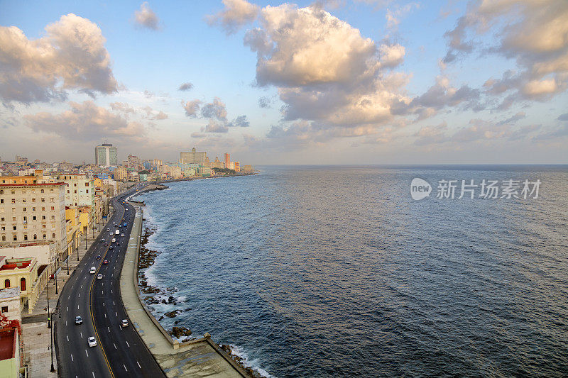 古巴哈瓦那的El Malecon